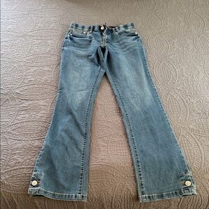 7/8 x36 Rod’s True Western Riding Jean with button bottom hem